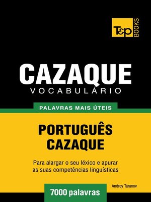 cover image of Vocabulário Português-Cazaque